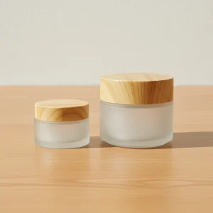 Frosted Glass Cream Jar 5g to 200g Travel Face Cream Bottle