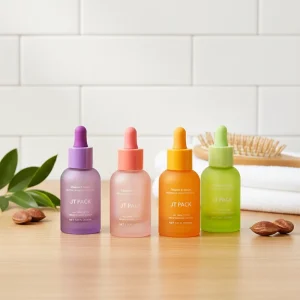 Frosted Glass Dropper Bottle With Dropper For Skincare Face Serum Hair Oil 30ml