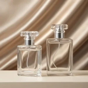 Frosted Glass Perfume Bottles 50ml Refillable Custom
