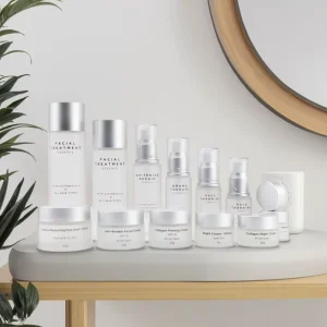 Frosted Glass Skincare Packaging Set with Face Cream Jars and Lotion Bottles 30 g 50 g 20 ml 120 ml