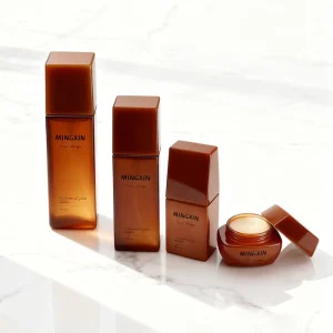 Frosted Recyclable Square Glass Cosmetic Jar and Bottle Packaging Set