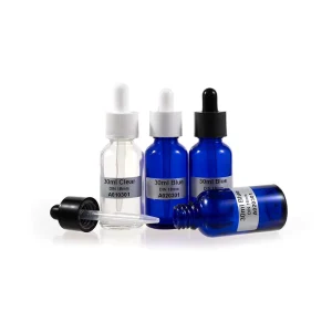 GDB001 Durable 30ml Glass Dropper Bottle with Child Resistant Dropper Caps for Essential Oil and Serum Packaging