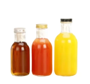 Glass Beverage Bottles 100ml 200ml 330ml for Wine Milk Water Hot Sauce and Juice