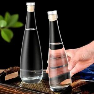 Glass Beverage Bottles 250ml 500ml 750ml for Soda and Juice Multi-Colored Red Clear