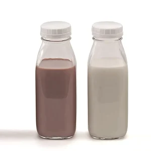 Glass Beverage Bottles Empty Juice Bottles 200ml Milk Glass Bottle