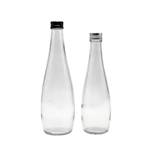Glass Beverage Bottles for Juice 100ml 330ml 500ml with Aluminum Cap
