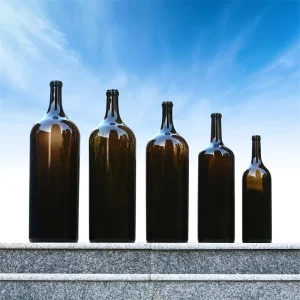 Glass Bottle Manufacturer 1500ml 3L 6L 9L 12L 24L Large Capacity Light-Blocking Glass Wine Bottles with Stopper