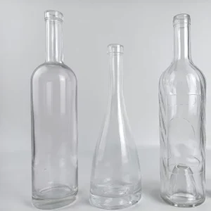 Glass Bottle Manufacturer Custom Kitchen Glass Bottle Clear Glass Wine Bottle