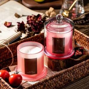 Glass Candle Jar Custom Color Boutique Pure Natural Aromatherapy Candle for Weddings Easter Mother’S Day
