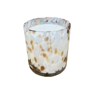 Glass Candle Jar Vintage Bell Glass Mercury Glass Candle Jar