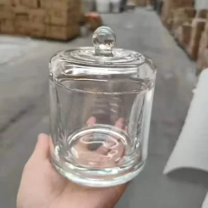 Glass Candle Jar with Glass Dome Lid, 7 oz and 12 oz, for Candle Making