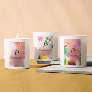 Glass Candle Jars with Cork Lids 8oz 10oz 12oz 16oz Unique Round Bottom Shape Matte Luxury for Home Decoration