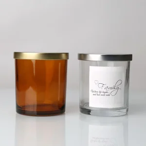Glass Candle Jars with Lid for Home, Hotel, Wedding, and Restaurant Decoration