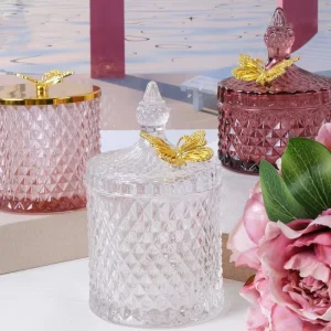 Glass Candle Jars with Lids