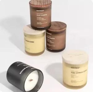Glass Candle Jars with Lids for Candle Making