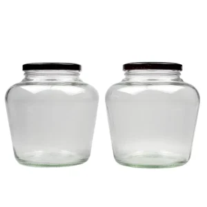 Glass Canning Jar with Lid 620ml 720ml 1200ml Wide Mouth Food Storage Container Preserve Hot Sauce Pickles Jam Honey Glass Jars