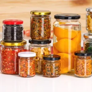 Glass Canning Jars with Lids for Pickles and Food Storage