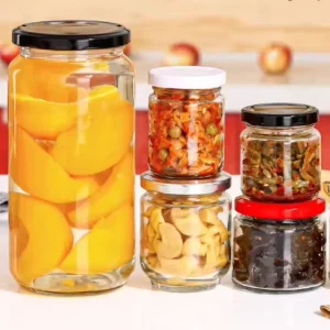 Glass Canning Jars with Lids for Pickles and Food Storage