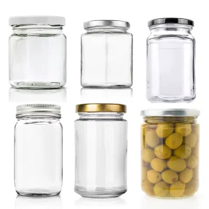 Glass Canning Jars with Screw Cap Eco friendly Recyclable 280ml 10oz for Jam Pickles Sauces & Honey