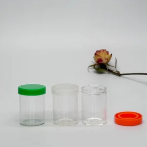 Glass Concentrate Jars 6ml 24x20mm and 10ml 24x30mm with Silicone Lids