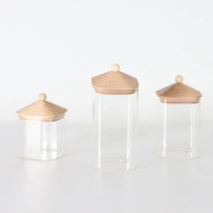 Glass Container with Lid High Borosilicate Glass Kitchenware