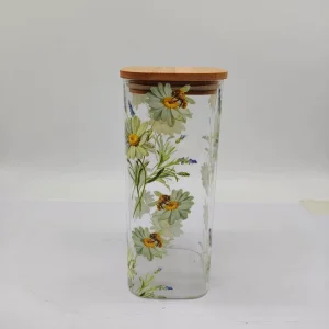 Glass Containers Storage Glass Candy Box Container Glass Food Box Container
