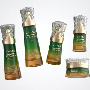 Glass Cosmetic Bottle Set for Skincare, 100ml 120ml 50ml 30ml 50g 30g, Lotion and Face Cream Packaging