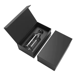 Glass Cosmetic Bottle and Perfume Packaging Box, Rigid Cardboard Paper Box