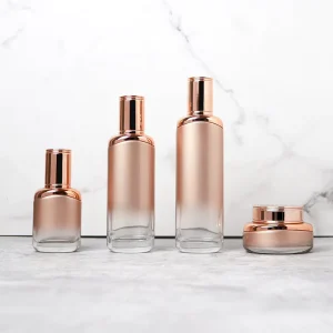 Glass Cosmetic Bottles and Jars for Face Cream and Skincare Products