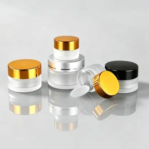 Glass Cosmetic Cream Jar for Face Creams, 50ml 100ml