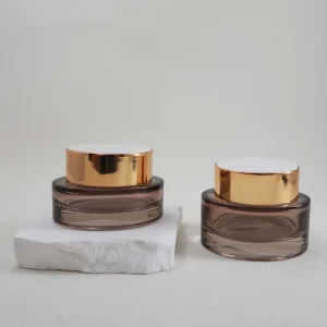 Glass Cosmetic Cream Jar for Skincare Packaging