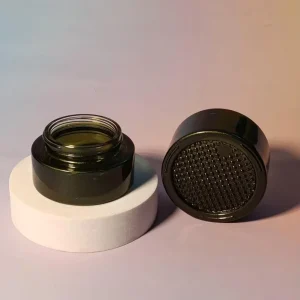 Glass Cosmetic Cream Jar with Lid, Empty Skincare Packaging