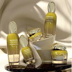 Glass Cosmetic Cream Packaging Set with Thick Bottom, 30g 50g 40ml 100ml 120ml Skincare Containers
