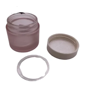 Glass Cosmetic Jar for Organic Skincare and Wellness