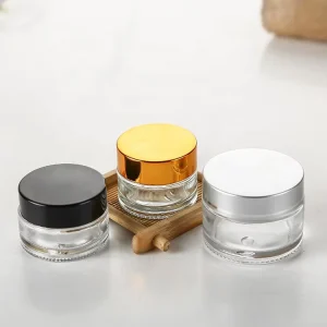 Glass Cosmetic Jar with Screw Lid 15ml 20ml 30ml 100ml for Face Cream