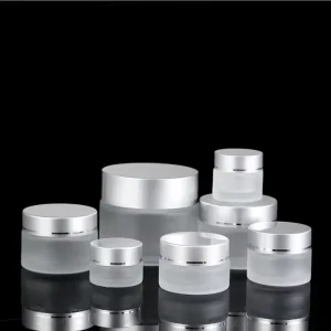 Glass Cosmetic Jars for Face Cream Packaging