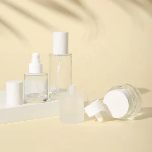 Glass Cosmetic Jars with Lids for Face Cream and Skincare Cream with Custom Logo