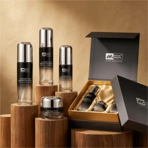 Glass Cosmetic Packaging Set with 30ml 50ml Jar and 40ml 100ml Bottle