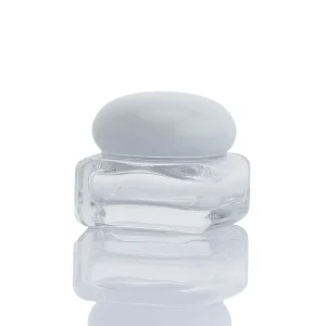 Glass Cosmetic Set Emulsion Bottle with Hot Stamping Surface for Face Cream