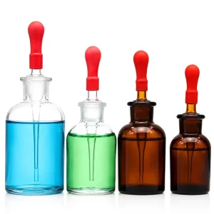 Glass Dropper Bottle with Dropper for Laboratory Use