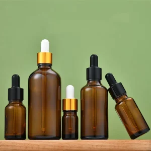 Glass Dropper Bottles 5ml 10ml 15ml 20ml 30ml 50ml 100ml Essential Oil Bottle 1oz Amber Dropper Bottle With Custom Box