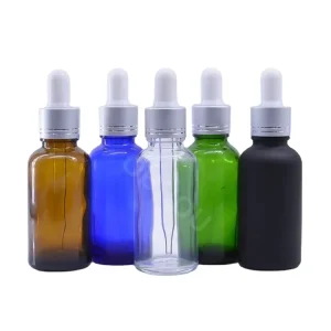 Glass Dropper Bottles with Pump, 5ml to 120ml, for Essential Oils, Serums, and Lotion