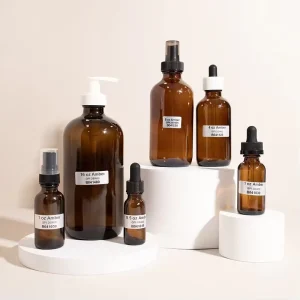 Glass Essential Oil Bottles 5ml 10ml 15ml 20ml 30ml 50ml 100ml with Screw Cap and Dropper for Aromatherapy and Skincare Packaging