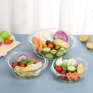 Glass Food Containers Storage Boxes Clear Glass Cooking Pot
