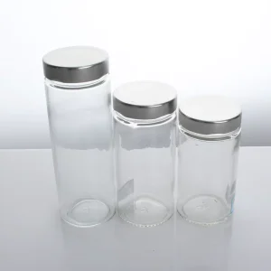 Glass Food Jar for Jam, Honey, and Food Storage with Lid