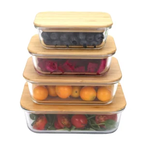 Glass Food Jar with Cork Lid JASPER GLASS Glass Food Containers oven Safe Glass Container