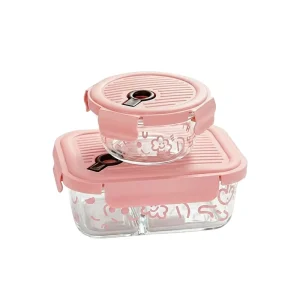 Glass Food Storage Container Microwave Freezer Safe Eco Friendly BPA Free Airtight Sealed Dishwasher Safe Serving