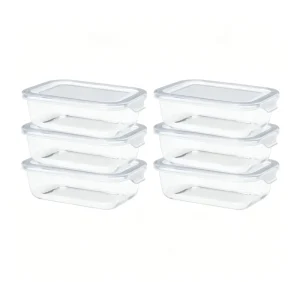 Glass Food Storage Container with Plastic Lid