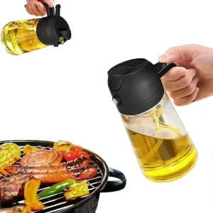 Glass Food Storage Jar with Anti-Drip Lid for Camping and Portable Kitchen Storage