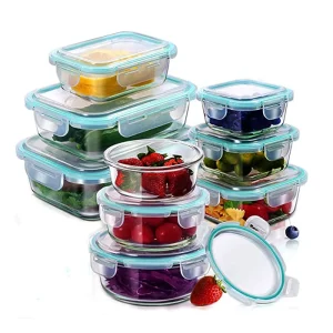 Glass Food Storage and Meal Prep Containers with Lids
